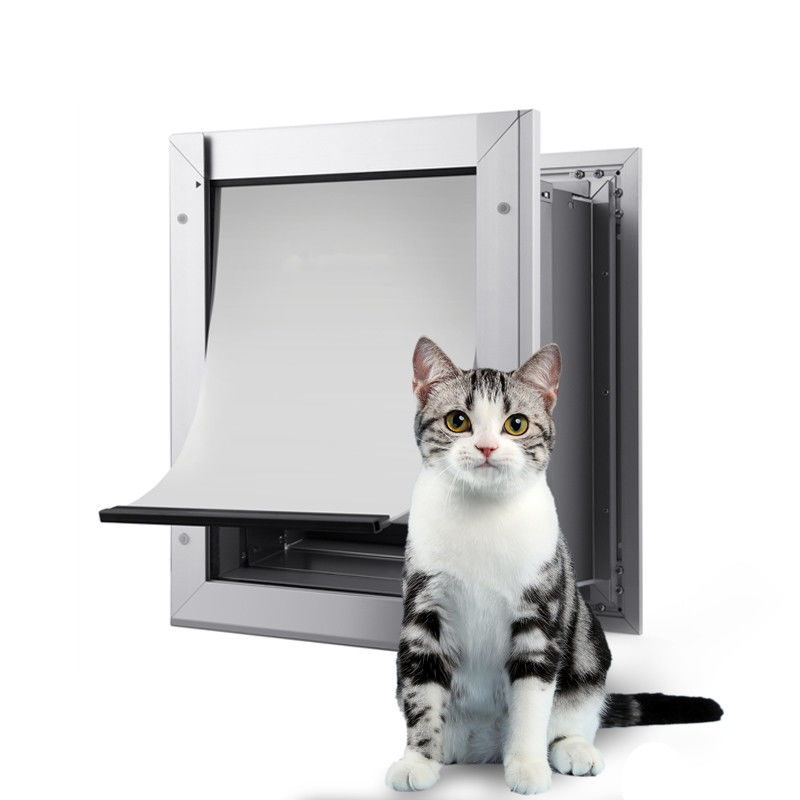 ISO9001 PET 안전 알루미늄 PET 문 4면 닫기 자기 잠금 개 문